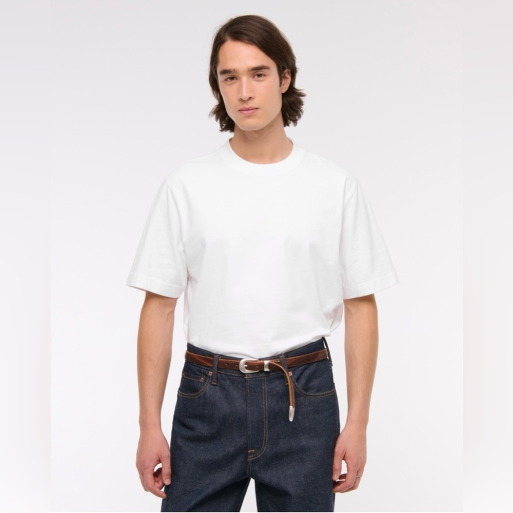 Premium Heavyweight Men’s White Tee